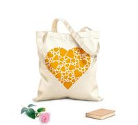 AILOONG Una combinación de pequeños corazones dispuestos en forma de corazón. Bolsa de lona para vino Tela de 340g/m² de grosor Combina con la ropa