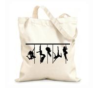 AILOONG Venta de atractivo para mujeres bailarinas de Pole Dance Bolsa de lona Tela de 12 oz de grosor Sustituye a la mochila escolar 25x30cm Pequeño