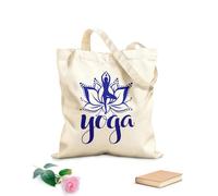 AILOONG Yoga Meditación del Loto Budismo Hinduismo Bolsa de lona Tela de 340g/m² de grosor Sustituye a la mochila escolar