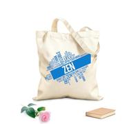 AILOONG Zen Relax Meditación Mundo Nube Filosofía Armonía Vida Bolsa de lona Tela de 340g/m² de grosor Sustituye a la mochila escolar