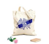 AILOONG Zen Relax Meditación Mundo Nube Filosofía Armonía Vida Bolsa de lona Tela de 340g/m² de grosor Sustituye a la mochila escolar