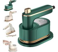 Ailsion Steam Iron, Ailsion Clothes Steamer, Travel Steamer for Clothes Portable Mini, Portable Steam Irons with Anti-Scald Base, 2 in 1 Mini Travels for Travel and Home (Green)