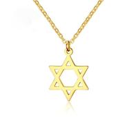 AILUOR de las Mujeres de 18 Quilates Chapado en Oro Megan Estrella de David Collares Pendientes de Oro Ajustable