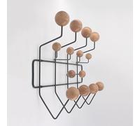 AILZCFX Perchero Bola De Madera, Perchero con 14 Ganchos, Perchero De Pared, Perchero con Bolas De Colores Perchero para Entrada, Pasillo, Dormitorio, Baño