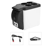 AILZNN 6L Mini Portátil Refrigerador del Coche, 12v Congelador De Coche Nevera Calentador con Base Almacenamiento Cuatro Botellas, Enfriador De Bebidas Eléctrico para Viajes De Oficina De Campamento