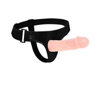 AILZNN Consolador con Correa Hueca De Lujo De 15 Cm / 6 Pulgadas con VibracióN, Consolador con Correa Estimulador Pene EróTico Juguetes Sexuales para Mujeres Y Hombres Parejas Lesbianas
