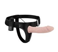 AILZNN Correa Vibratoria Hueca De 15 Cm / 6 Pulgadas En Consolador para Hombres Ayuda para La DisfuncióN EréCtil, Correa Realista En Alargador Alargador De Pene Faloimitador MáS Largo para Hombres