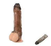 AILZNN Pennis Extender Extension, Realista AmpliacióN del Pene Manga del Pene Suave TPE Manga del Pene Condones Reutilizables Masculinos Consolador De Pene Juguetes Sexuales EróTicos