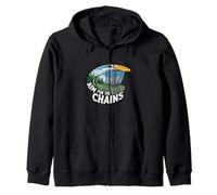 Aim For The Chains Disc Golf Player Frisbee Basket Sudadera con Capucha