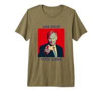 Aim High Vote Lowe PATRIOTAS BRITÁNICOS Reino Unido Orgullo del Reino Unido Camiseta Premium