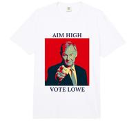 Aim High Vote Lowe PATRIOTAS BRITÁNICOS Reino Unido Orgullo del Reino Unido Comfort Colors Adult Heavyweight T-Shirt
