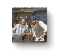 AIMA Calendario 2025 de Pared Agenda 31x33 cm - Calendario de Pared 12 Meses con Imágenes del Cine Italiano, Portada Lo Siguieron Llamando Trinidad - Con Imán y Mini Póster de Regalo