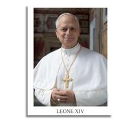 AIMA Póster de pared del Papa León XIV - Impresión de pared 22 x 30 sin marco - Room Decor Impresiones de cocina, dormitorio - Imán de regalo