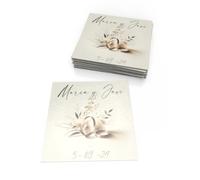 Aiman GZ - Imán Cuadrado con Foto Personalizada 9,6x9,6 cm - Pack 10 Unidades - para Nevera, Regalo Publicitario, Bautizo, Boda, Comunión Original - Acabado Brillo