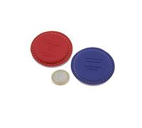 AIMAN GZ Par Bio Mini Biomagnetismo - 2 Imanes Neodimio N35 (2500 Gauss) - Forrados en Piel Cosida a Mano - Fabricado en España - Accesorio de Bienestar (MPB003)