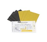 AimanGZ - Hojas de imán flexible con adhesivo, 10 unidades de 120x40 mm, 0.6 mm de grosor