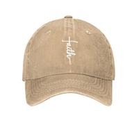 AIMASTZ Gorra de béisbol con Texto en inglés Walk with Jesús Bordada Vintage Ajustable algodón Lavado Sombrero Cristiano para Hombre Mujer Negro Natural Talla única, Beige, Talla única