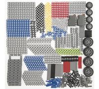 AIMATRIX 417Pcs Technic-Parts Engranajes y Orugas, Compatibles con Las Principales Marcas de Bloques de Construcción, Conectores de Eje-Pin, Ejes Transversales