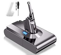 AIMAX Batería V8 de 4600 mAh para Dyson V8 de Repuesto Compatible con aspiradora Absolute Animal Fluffy Motorhead Slim SV10 All Dyson V8 Series, 21.6 V con Tornillos y Destornillador