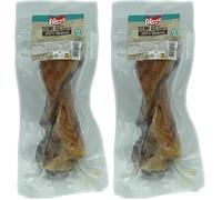 Aimé - 2 Half Huesos de Jamón para Perro - 100% Natural - Dulce y recompensa para Todas Las Razas, Todas Las Edades y tamaños (Paquete de 2)