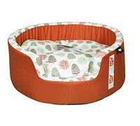 Aime - Cesta para Perro Sweet Tropical cómoda, Espuma, Gran Cama para Perro pequeño a Mediano, Tendencia étnica/Naturaleza, cojín extraíble 50 cm