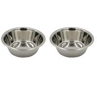 Aimé | Comedero y Bebedero Perro | Comedero Perro de Acero Inoxidable | Resistente Agua y Comida y Fácil de Mantener | Diámetro 24,5 cm | Capacidad 2,8 L | Cuenco Perro diseñado para Perros Grandes