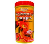 Aimé | Comida Para Peces de Agua Fría y Colores | Alimento Completo Con Nutrientes Esenciales | Cereales y Extractos de Proteínas Vegetales | 50 g | 250 ml | Para Acuario