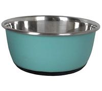 Aimé - Cuenco Antideslizante de Acero Inoxidable para Gato/Perro, 16 cm, Azul, 0,08 kg