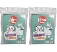 Aimé | Filtros Arena para Gatos con Carbón Activado | Adaptables para Todo Arenero | 15x20cm Paquete x3 | Absorbe Olores 4 Semanas | Filtro Arena Aglomerante | Cama para Gato (Paquete de 2)