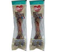 Aimé - Huesos para Perros - Huesos con Jamon - Snacks para Perros de Masticar - Sabor Jamon 100% Natural - Chuches para Perros de Todas Las Razas y de Todas Las Edades - Recompensa para Perro