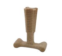 Aimé - Juguete para Masticar Perros Medianos y Grandes - Sabor a Pollo de 14 cm - Huesos para Perros de Fibras de Bambú y Nylon - Juguetes Interactivos para Perros que Favorecen la Higiene Bucodental