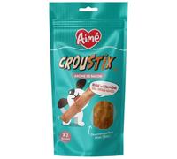 Aimé - Palo de mascar - Dulce para Perro Sabor Tocino - para Dar Entre Comidas - Comida para Perros Baja en Grasa - Mejor digestión - Salud Garras y uñas - 12 cm x 2