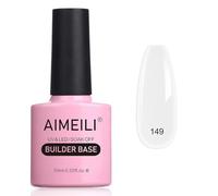 AIMEILI Builder - Base de gel 8 en 1, esmalte semipermanente lechoso para uñas UV LED Soak Off Gel, 10 ml