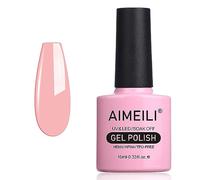 AIMEILI - Esmalte de uñas de gel sin hema, esmalte semipermanente para soak off UV LED, gel polaco, 10 ml - Nude melocotón (041)