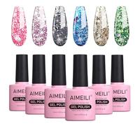 AIMEILI Esmalte Semipermanente Para Uñas Soak Off UV LED Uñas De Gel Color Combinado De La Mezcla Multicolur Set 6 X 10ml - Set 10