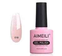 Aimeili Immergiti per smalto per unghie gel a L V V - Sparkle Grapefruit (018) 10ml