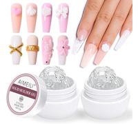 AIMEILI Juego de Gel Constructor de Extensiones de Uñas Sólidas Transparente 2x15ML