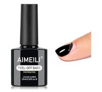 AIMEILI Peelable Base Coat Semipermanente Capas Base Peel Off Esmalte Semipermanente de Uñas Removable UV LED Soak Off Uñas De Gel 10ml Adecuado Para Que Los Principiantes Practiquen