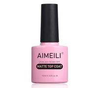AIMEILI Top Coat Mate Esmalte Semipermanente De Uñas Soak Off UV LED Uñas De Gel - No Wipe Matte Capa Superior 10ml