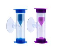 AIMEKE 2 Piezas Reloj Arena, 2 Minutos, 3 Minutos Relojes de Arena, Temporizador para Niños Que Se Cepillan Los Dientes, Escuela, Oficina