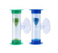 AIMEKE 2 Piezas Reloj Arena 3 Minutos, Relojes de Arena, Temporizador para Niños Que Se Cepillan Los Dientes, Escuela, Oficina (Verde y Azul)