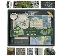 Aimeke Vintage Scrapbook Supplies Set, 256 Piezas Bullet Journal Supplies Vintage Paper Decoration Scrapbook Set, DIY Gift para Adolescentes y Niñas