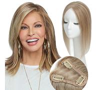 Aimeolyn Extensiones de cabello humano real para mujer, sin flequillo, extensiones de cabello para cabello fino, base de encaje mejorada, Remy (P10/16, 14 pulgadas)