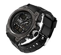 AIMES Reloj de pulsera para hombre, deportivo, impermeable, militar, táctico, digital, analógico, con fecha, multifunción, LED, gran cara, alarma, cronómetro, para hombre, Negro Negro, Relojes
