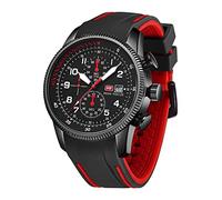 AIMES Reloj para hombre, deportivo, militar, impermeable, cronógrafo, analógico, de cuarzo, cara grande, clásico, elegante, casual, diseñador, negocios, trabajo, regalo elegante para hombres, Negro