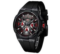 AIMES Reloj para hombre, deportivo, militar, impermeable, cronógrafo, analógico, de cuarzo, cara grande, clásico, elegante, casual, diseñador, negocios, trabajo, regalo elegante para hombres, Negro A,