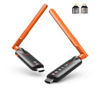 AIMIBO HDMI Inalámbrico, 4K a 1080P@60Hz, 1 Señal a 6 Pantallas, App Móvil | Transmisor y receptor 5 y 2,4 GHz, hasta 50 m, Plug & Play sin red Wi-Fi; para PC, cámara o TV Box a TV, monitor y proyector