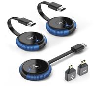 AIMIBO Transmisor HDMI Inalámbrico 2 y 1 Receptor, Múltiple TXs 165FT/50M, decodificación 4K 5G Video Audio Streaming para Portátil/DSLR/TV Box/PC/Phone