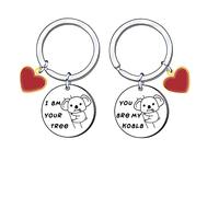 AIMINI Llavero de Regalo para San Valentín, Parejas, Novia o Novio, Bodas, Aniversario, Cumpleaños y Navidad - Para Mujer/Hombre