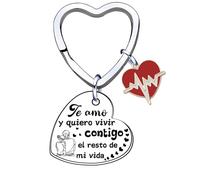AIMINI Regalos San Valentín Regalos Parejas Llavero de Regalo para Novia o Novio Regalo Bodas Regalos Aniversario Regalos Cumpleaños Regalos Navidad Llavero mujer/hombre